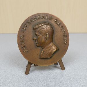 1961 President John F. Kennedy 2.75" Medallic Art Co Inaugural Bronze Medal 158g